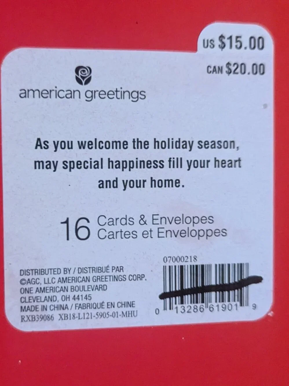 NWT 16 Cozy Wreath Trees Door American Greetings Christmas Cards Sealed Holiday